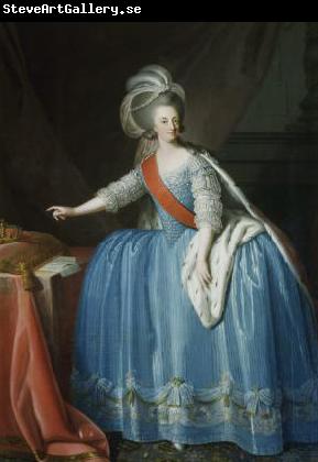 unknow artist Portrait of Queen Maria I of Portugal in an 18th century painting